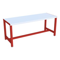 Pavoy Umkleidesitzbank 1000 mm, einseitig, PVC-Leisten, RAL 3000