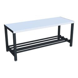 Pavoy Umkleidesitzbank 1000 mm mit Schuhrost, RAL 7016