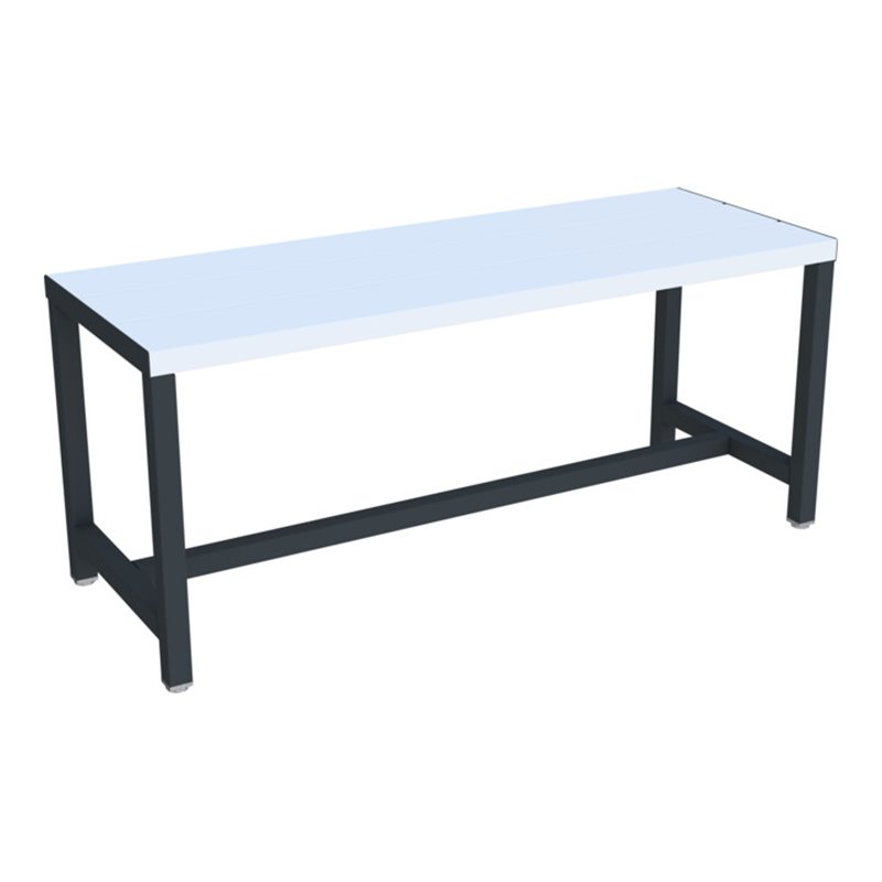 Pavoy Umkleidesitzbank 1000 mm, einseitig, PVC-Leisten, RAL 7016