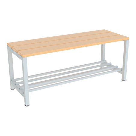 Pavoy Umkleidesitzbank 1000 mm mit Schuhrost, RAL 7035