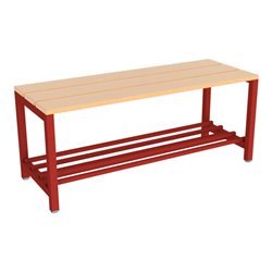 Pavoy Umkleidesitzbank 1000 mm mit Schuhrost, RAL 3000
