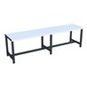 Pavoy Umkleidesitzbank 1500 mm, einseitig, PVC-Leisten, RAL 7016