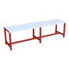 Pavoy Umkleidesitzbank 1500 mm, einseitig, PVC-Leisten, RAL 3000