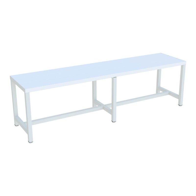 Pavoy Umkleidesitzbank 1500 mm, einseitig, PVC-Leisten, RAL 7035