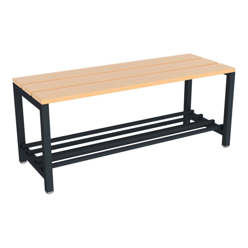 Pavoy Umkleidesitzbank 1000 mm mit Schuhrost, RAL 7016