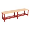 Pavoy Umkleidesitzbank 1500 mm mit Schuhrost, RAL 3000