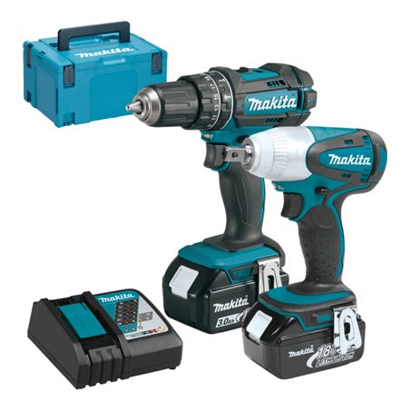 Makita Akku-Kombo-Kit DLX2133J (DHP482Z + DTW251Z)