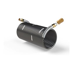 Holex Nylon-Spiralschlauch 3/8 Zoll mit Kupplung, nutzbare Schlauchlänge: 5 m