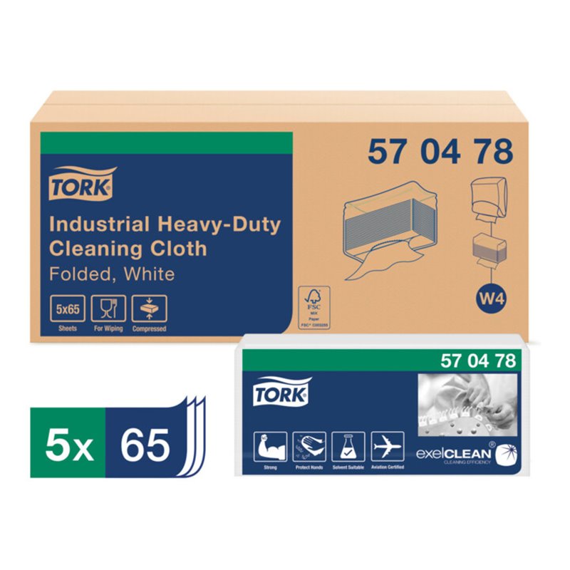 Tork Extra Starke Industrie Reinigungstücher, Typ: R