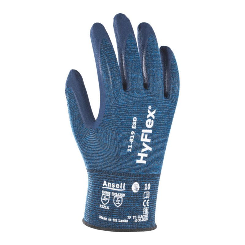 ANSELL Handschuh-Paar HyFlex 11-819 ESD, Handschuhgröße: 11