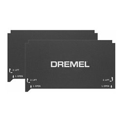 Flexible Druckmatten von DREMEL® für DigiLab 3D-Drucker 3D40 FLEX, 2 St, schwarz