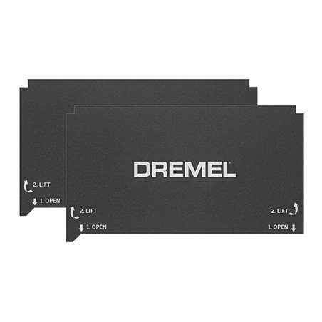 Flexible Druckmatten von DREMEL® für DigiLab 3D-Drucker 3D40 FLEX, 2 St, schwarz