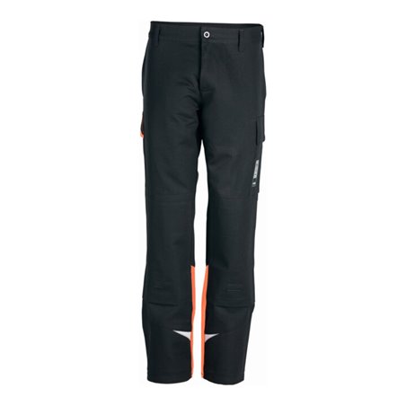 Rofa Schweißerschutz-Bundhose Splash, anthrazit / rot, Konfektionsgröße 52