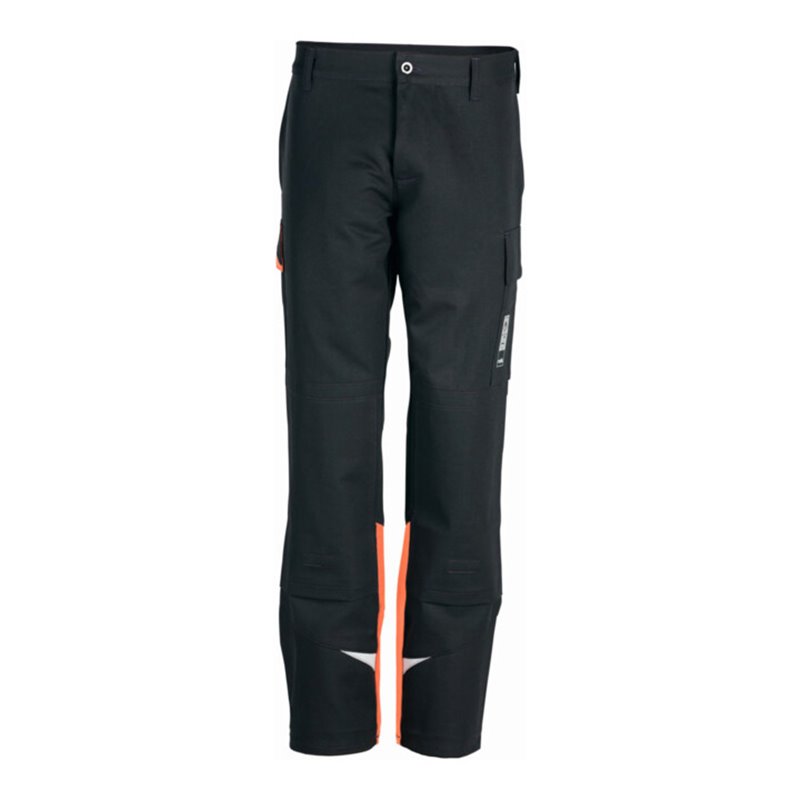 Rofa Schweißerschutz-Bundhose Splash, anthrazit / rot, Konfektionsgröße 48