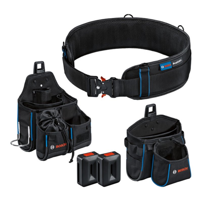 Bosch Werkzeugtasche Werkzeug-Set: je 1x Gürtel 93, GWT 2, GWT 4, 2 x ProClick Holder