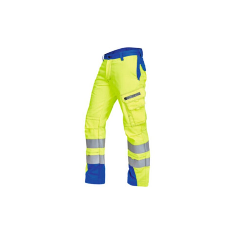 Rofa Multinorm-Bundhose VIS-LINE, gelb / kornblau, Konfektionsgröße 58