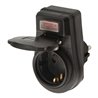 Steckdosenadapter EDS 10 IP44 mit Ein/Aus Schalter für den Außenbereich im Polybag