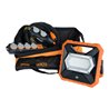 professionalLINE Industriemontage-Set, Tasche, Mobiler Akku LED Strahler X 4000 MA, Powerblock mit Verlängerungskabel, Steckdose