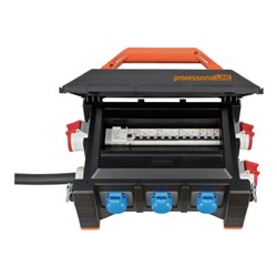 professionalLINE Gummi-Baustromverteiler BSV 5-63A FI Typ B 2m H07RN-F 5G16,0 CEE32A+2x16A, 6x230V