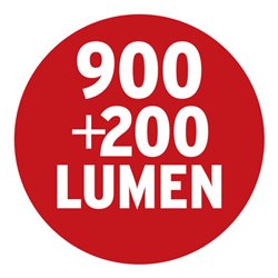 LED Akku Handleuchte HL 701 AT mit Farbwiedergabe 15CRI 96 900+200lm, IP54