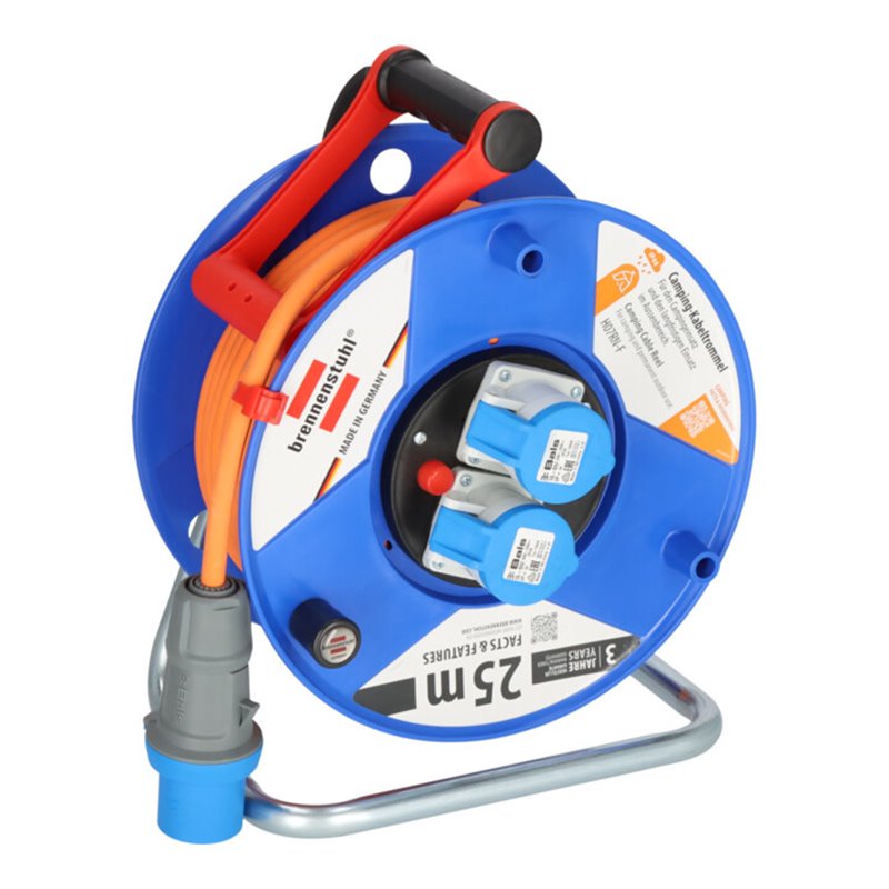 Garant CEE 2 IP44 Camping-/Maritimkabeltrommel 25m H07RN-F 3G2,5