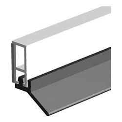 Abdichtungsschiene PTS-UL-ZK L.2100mm B.6mm selbstkl.Ku.blk weiß