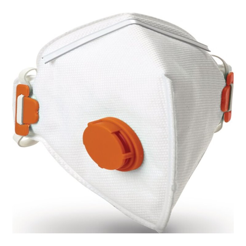 Atemschutzmaske Y P3V FFP3/V NR m.Ausatemventil,faltbar 10 St./KT JSP