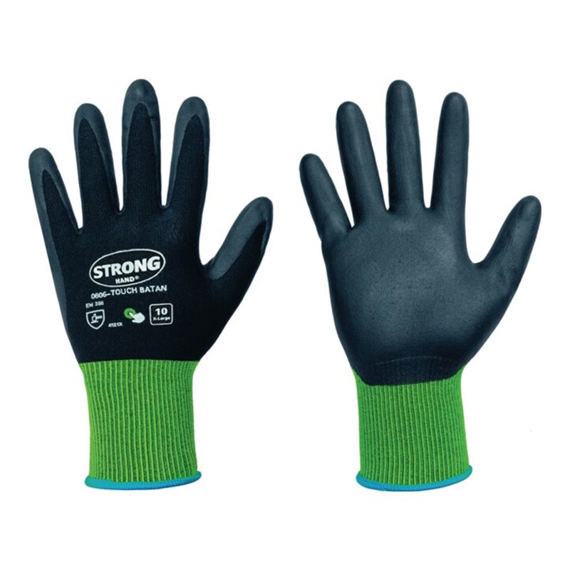 Handschuhe TOUCH BATAN Gr.10 schwarz/gelb EN 420/EN388 PSA II STRONGHAND
