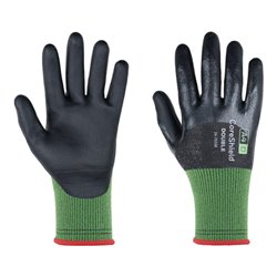 Schnittschutzhandschuhe Coreshield Double 24-7D28B Gr.9/L schwarz/grün PSA II