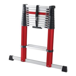 Teleskopleiter Alu.11 Sprossen max.Gesamtbelastung 150kg im Krt.