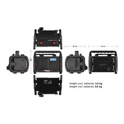 Baustellenradio ROCKBOX 11,1 V 230 V PERFECTPRO