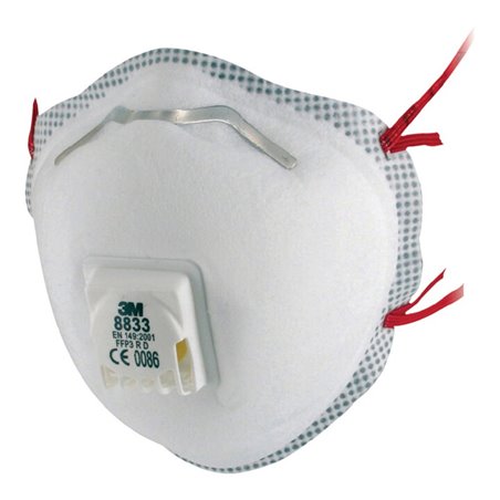 Atemschutzmaske 8833 SA FFP3/V NRD m.Ausatemventil 80St./KT 3M