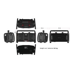 Baustellenradio ROCKBULL 11,1 V 230 V PERFECTPRO