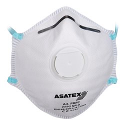 Atemschutzmaske FFP 2/V NR D m.Ausatemventil 15ST/Box ASATEX