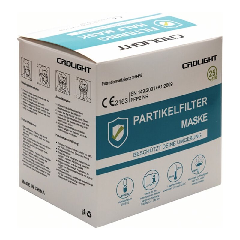 Atemschutzmaske FFP2 NR o.Ausatemventil,faltbar