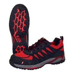 Sicherheitsschuh PRO STEP Gr.44 schwarz/rot S1P SRC ESD EN ISO 20345,EN61340-4-3