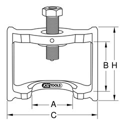 KS Tools Bremsgestängesteller-Abzieher