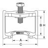 KS Tools Bremsgestängesteller-Abzieher