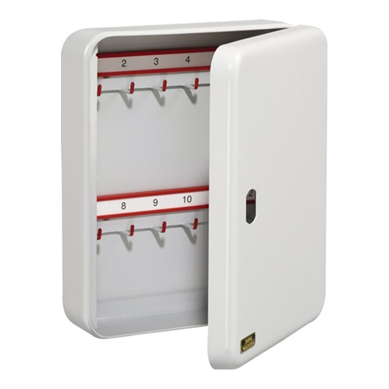 Schlüsselbox CS 15 V-PZ H205xB160xT75mm grau Stahlbl.Anz.Hak.15 BURG-WÄCHTER