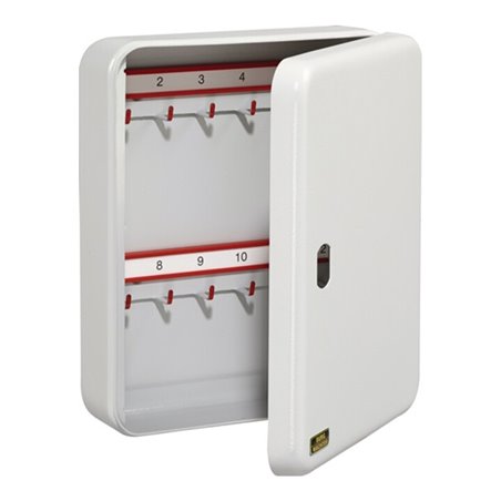 Schlüsselbox CS 15 V-PZ H205xB160xT75mm grau Stahlbl.Anz.Hak.15 BURG-WÄCHTER