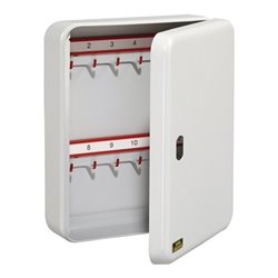 Schlüsselbox CS 24 V-PZ H255xB205xT75mm grau Stahlbl.Anz.Hak.24 BURG-WÄCHTER