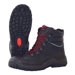 Sicherheitsstiefel POWER STEP MID+ Gr.40 schwarz S3 HRO SRC EN20345 Volleder