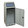 Wertstoffsammler 70l H1000xB400xT380mm lichtgrau verz. Einsatz,Trethebel STUMPF