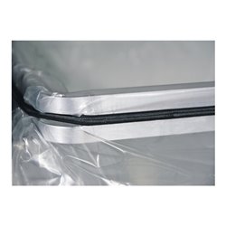 Wertstoffsammler 70l H1000xB400xT380mm lichtgrau verz. Einsatz,Trethebel STUMPF