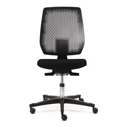 Arbeitsdrehstuhl Tec spot Rl.Stoffpolster schwarz Sitz-Höhe 410-570mm DAUPHIN