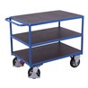 VARIOfit Schwerlast Tischwagen mit 3 Ladeflächen, Traglast 1000 kg, Höhe 925 mm