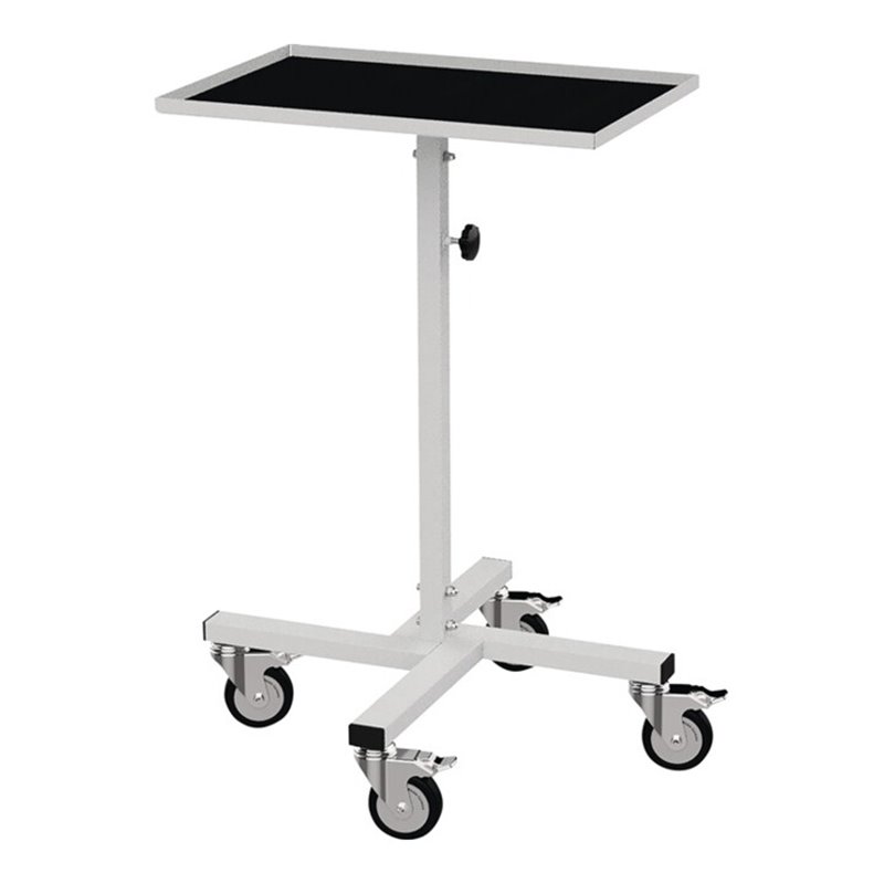 Materialständer Ladefl.L410xB610mm verstellb.H.945-1295mm lichtgrau Ablage starr