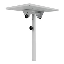 Materialständer Ladefl.L410xB610mm verstellb.H.945-1295mm lichtgrau Ablage starr