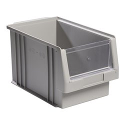 Sichtlagerkasten PLK L330xB213xH200mm PP grau LA-KA-PE