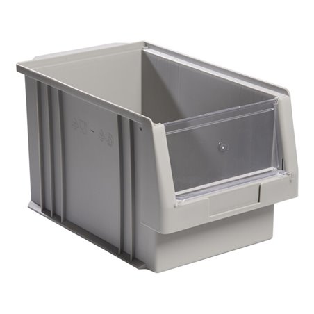 Sichtlagerkasten PLK L330xB213xH200mm PP grau LA-KA-PE